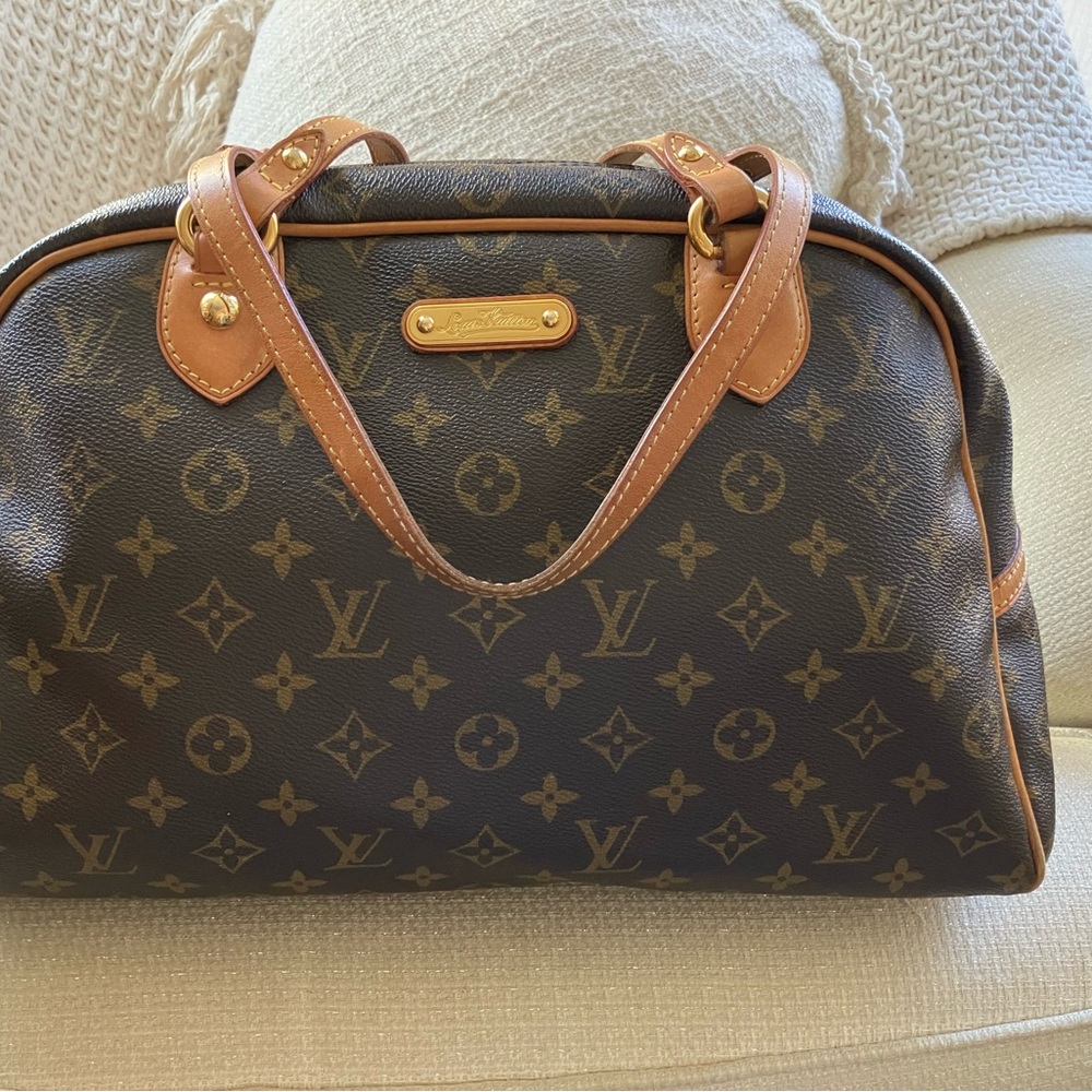 Louis Vuitton Montorgueil GM Monogram Handbag shoulder bag!